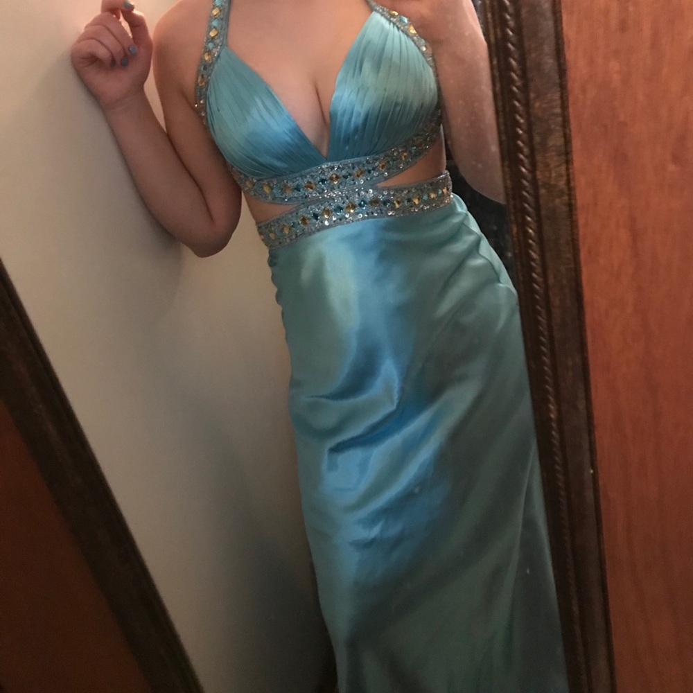 Blue Prom Dress (Size 2)